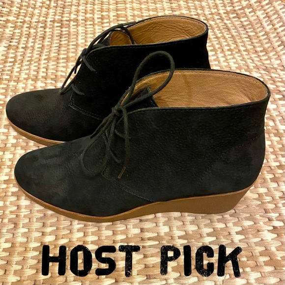 🎉🍀 LUCKY BRAND Junes suede wedge booties - Picture 10 of 10